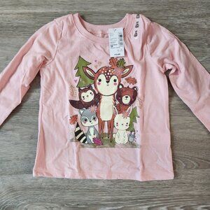 Toddler Woodland Friends Tee | Forest Court | Size 3T (NWT)